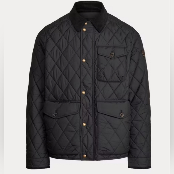 Polo Ralph Lauren Men's Water repellent Quiltez Jacket Black - Picture 2 of 4